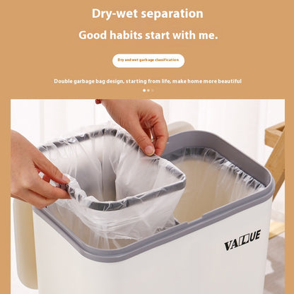 رفوف المطبخ وسلال القمامة